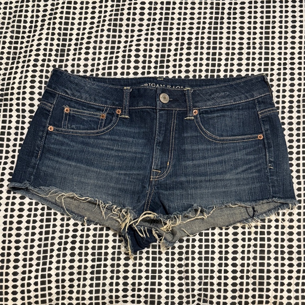 American Eagle Outfitters Dark Blue Jean Shorts